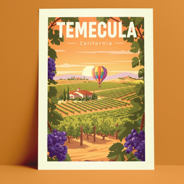 Cartão Postal Vintage Temecula California (Criador carregado)