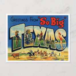 Cartão postal Vintage Texas