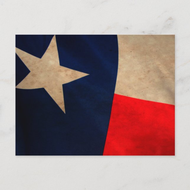 Cartão postal Vintage Texas Flag (Frente)