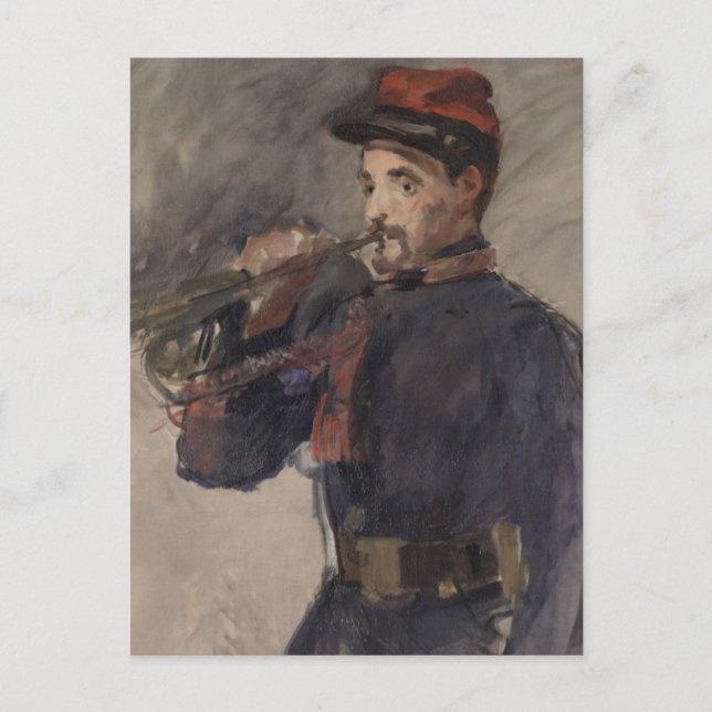 Cartão Postal Vintage The Bugler de Edouard Manet (Frente)