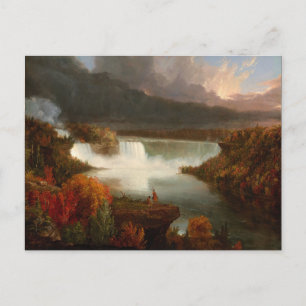 Cartão Postal Vintage Thomas Cole Distante Vista das Cataratas d