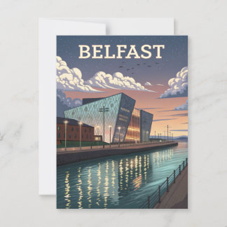 Cartão Postal Vintage Titanic Belfast Viagem