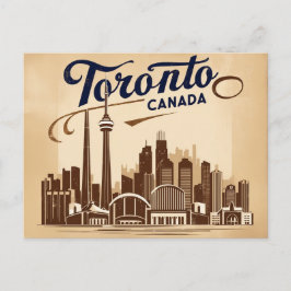Cartão Postal Vintage Toronto, Canadá
