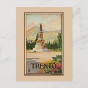 Cartão Postal Vintage Trento Trent viagem italiano