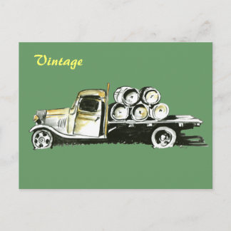 Cartão Postal Vintage Truck v.1