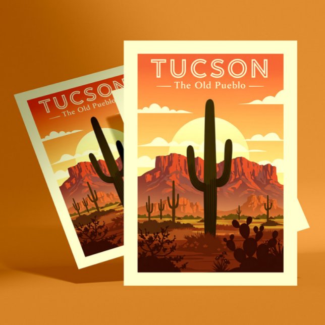 Cartão Postal Vintage Tucson (Criador carregado)