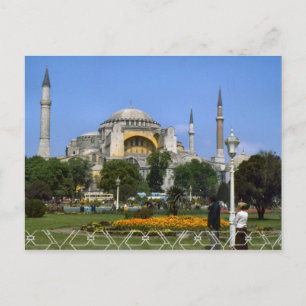 Cartão Postal Vintage Turkey - Istambul Hagia Sophia
