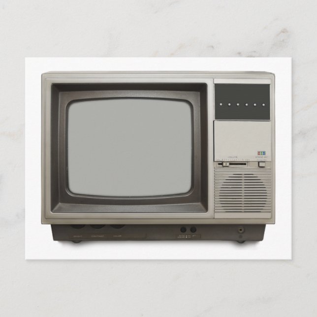 Cartão Postal vintage tv (Frente)
