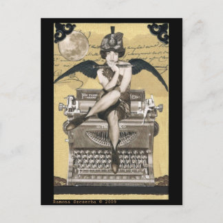 Cartão Postal Vintage Typeworks Fairy