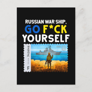 Cartão Postal Vintage Ucrânia Cartaz Carimbo Orgulho de Bandeira