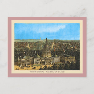 Cartão Postal Vintage United States Capitol