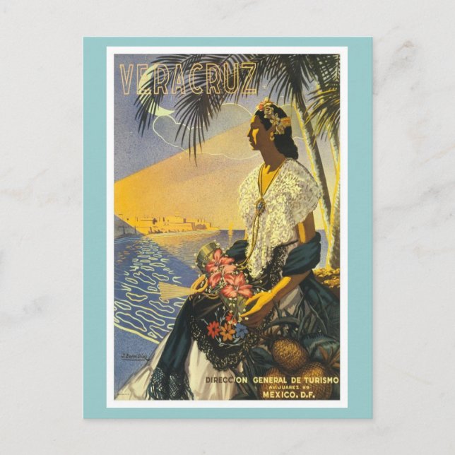 Cartão Postal Vintage Veracruz (Frente)