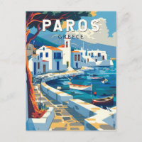 Vintage Viagem de Grécia de Paros