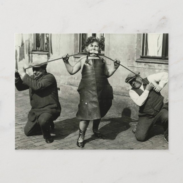 Cartão Postal Vintage Victorian Bends a Pipe com Boca (Frente)