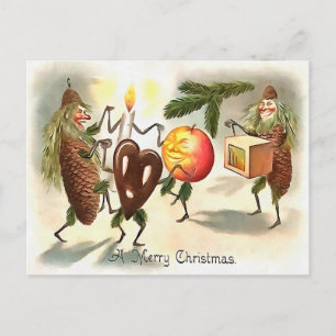 Cartão Postal Vintage Victorian Christmas