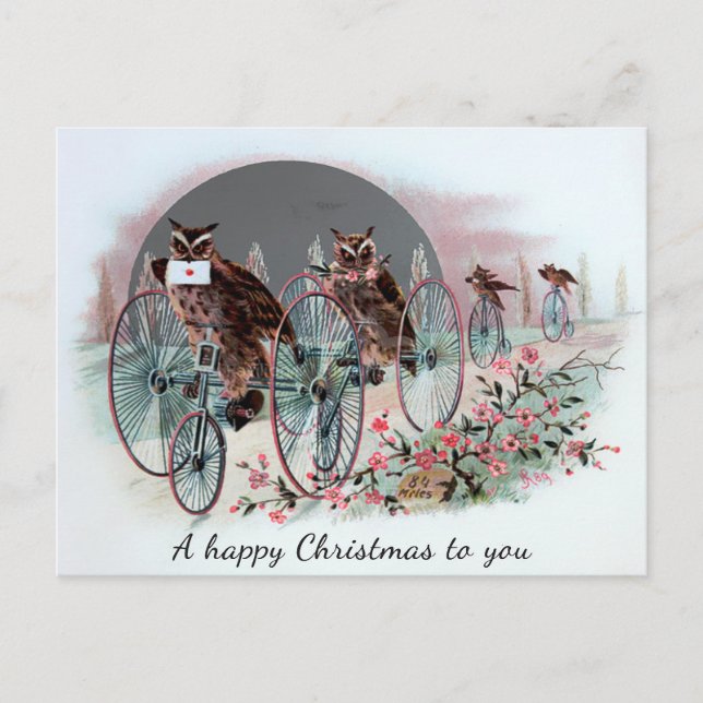 Cartão Postal Vintage Victorian Christmas (Frente)