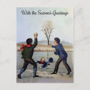 Cartão Postal Vintage Victorian Christmas