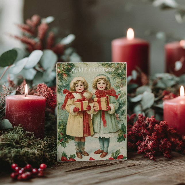 Cartão Postal Vintage Victorian Christmas Postcard (Criador carregado)