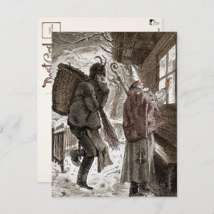 Cartão Postal Vintage Victorian Hans Trapp e Ruas Nick Postcard