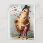 Cartão Postal Vintage Victorian Odd Christmas<br><div class="desc">Vintage Victorian — antigo cartão postal de Natal. Imagem vintage restaurada de alta qualidade.</div>