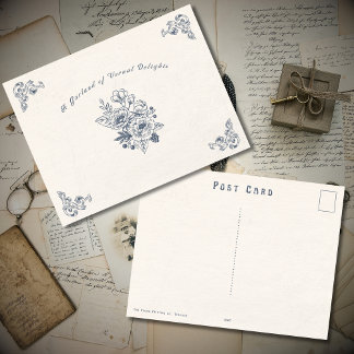 Cartão Postal Vintage Victorian Spring Postcard