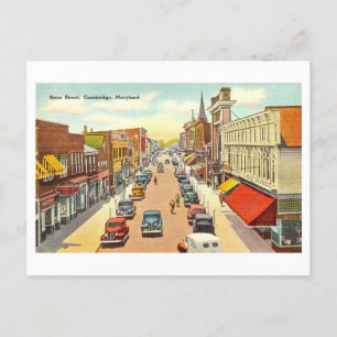Cartão Postal Vintage View de Cambridge, Maryland,