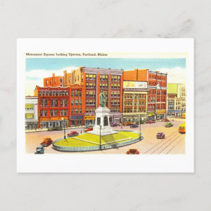 Cartão Postal Vintage View de Portland, Maine,
