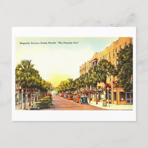 Cartão Postal Vintage View of Eustis, Florida,