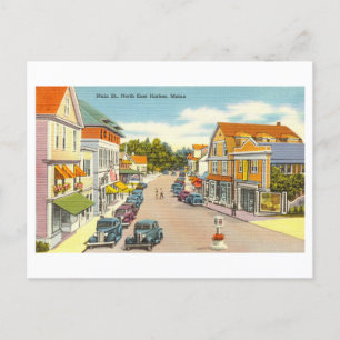 Cartão Postal Vintage View of North East Harbor, Maine,