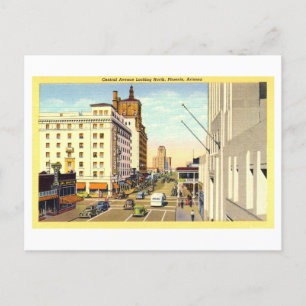 Cartão Postal Vintage View of Phoenix, Arizona,