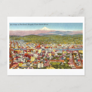 Cartão Postal Vintage View of Portland, Oregon