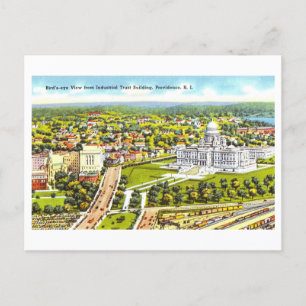 Cartão Postal Vintage View of Providence, Rhode Island,