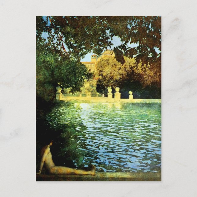 Cartão Postal Vintage Villas & Gardens: A Piscina (Frente)