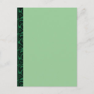 Cartão Postal Vintage Vines Dark Verde