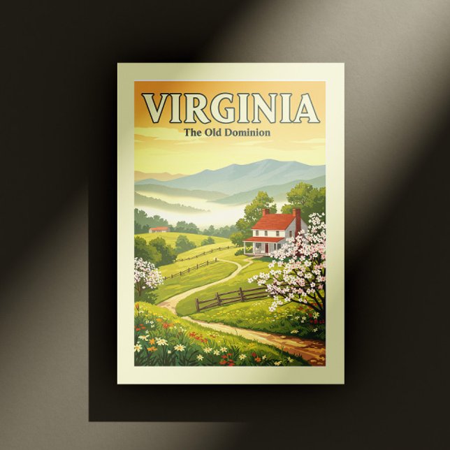 Cartão Postal Vintage Virginia (Criador carregado)