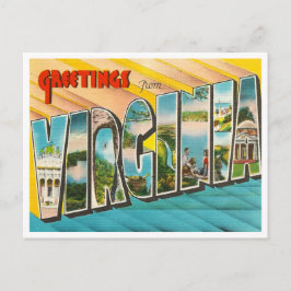 Cartão postal Vintage Virginia
