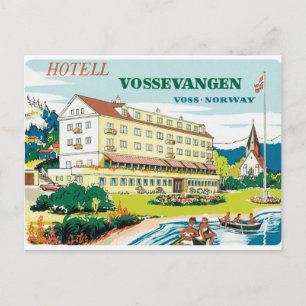 Cartão Postal Vintage Voss Noruega