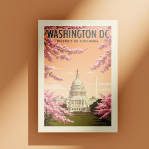 Cartão Postal Vintage Washington D.C.