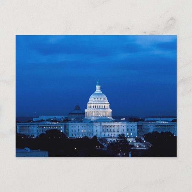 Cartão postal Vintage Washington DC (Frente)