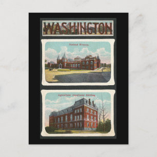 Cartão Postal Vintage Washington Landmarks