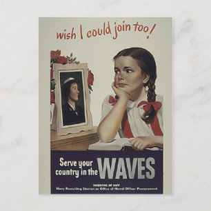 Cartão postal Vintage Waves