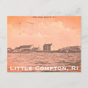 Cartão Postal Vintage West Island, Sakonnet - Little Compton, RI