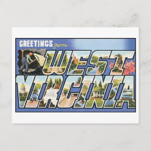 Cartão postal Vintage West Virginia