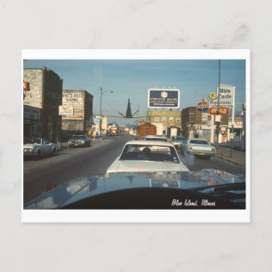 Cartão Postal Vintage Western Avenue Blue Island, Illinois 1966