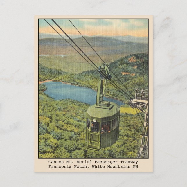 Cartão Postal Vintage White Mounains New Hampshire (Frente)