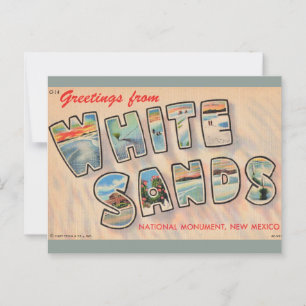 Cartão postal Vintage White Sands NM