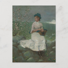 Cartão Postal Vintage Winslow Homer Peach Blossoms