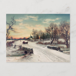 Cartão Postal Vintage Winter