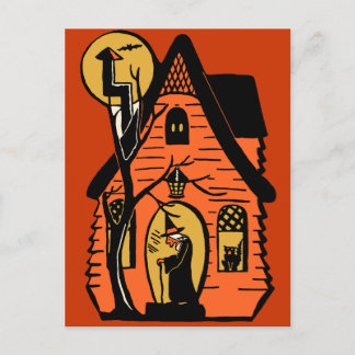 Cartão Postal Vintage Witch House