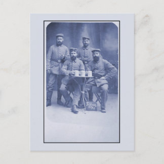 Cartão Postal Vintage World War 1 foto-soldados alemães